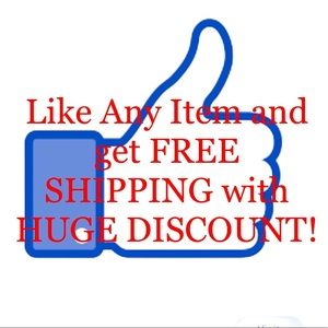 Like any Item and get free shipping with huge discounts!